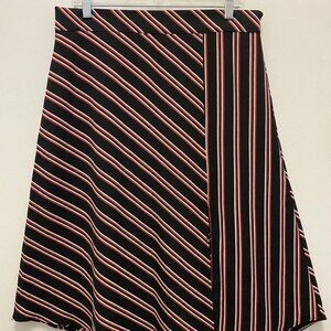 H&M Divided Asymmetrical Hem Midi Skirt